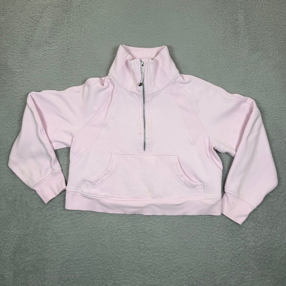 Lululemon Scuba Oversized Half-Zip Hoodie Pink LW3FJ6S M/L